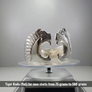 99% Pure Silver Tiger Face