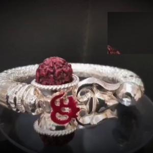 250gm 99% PURE SILVER HANDMADE TRISHUL KADA SOLID