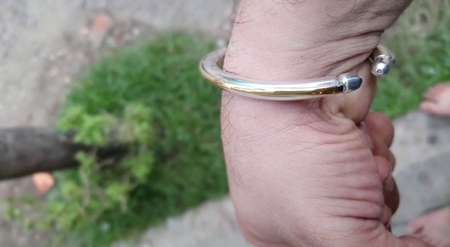 60gm PURE SILVER HANDMADE GOLDEN RHODIUM OPEN CUFF FOR LADIES AND GENTS - Image 6