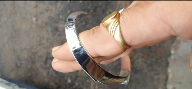 60gm PURE SILVER HANDMADE OPEN CUFF FOR LADIES AND GENTS - 99% PURE - Image 4