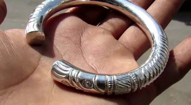 150gm 99% Pure SILVER HANDMADE TECHNICAL GURUJI KADA FOR MEN (New Pattern) - Image 6
