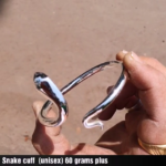 60gm 99% Pure SILVER SNAKE KADA MEN WITH MIRROR FINISH