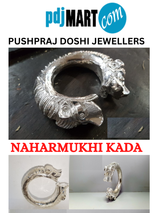 Pure silver Handmade Nahar Mukhi Kada