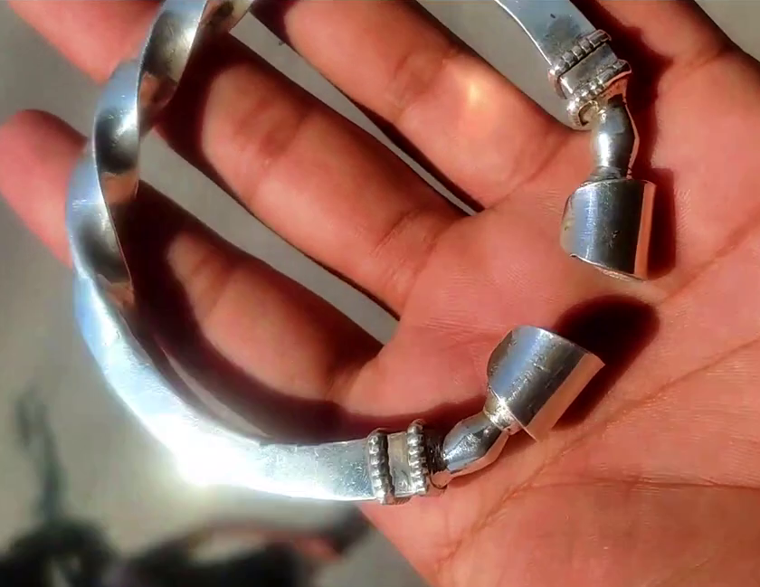 113gm 99% Pure SILVER HANDMADE KADA WITH OXIDATION FOR MEN - Image 5