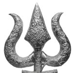 1157gm PURE SILVER HANDMADE 2 FEET LONG HANDMADE TRISHUL