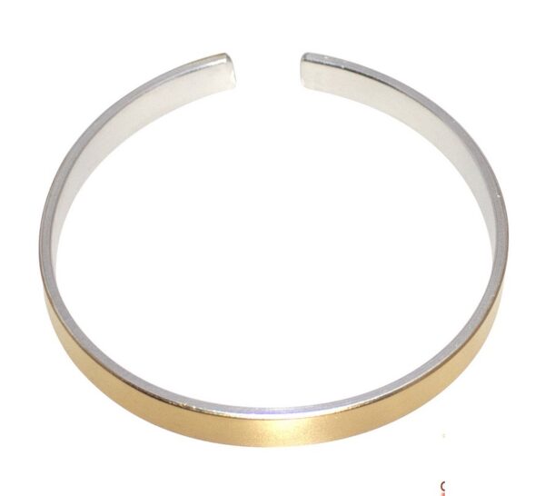 Silver gold Bangle