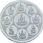 20gms Asthh Laxmi pure silver coin (37MM diameter) A set of 5 coins