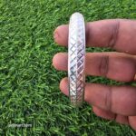 100gm PURE SILVER DIAMOND CUTTING CASTED KADA